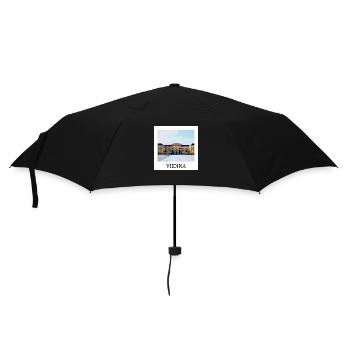 Wien - Regenschirm (klein) - Schwarz - Vorne