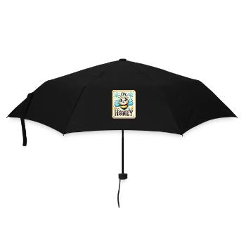 Oh miel - Illustration d’abeilles - Parapluie standard - noir - Devant