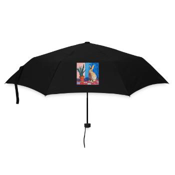 lapin, lapin, coloré, animal, cadeau - Parapluie standard - noir - Devant