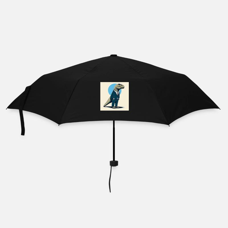 Dino en costume - Parapluie standard - noir