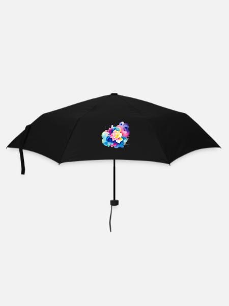 Color splash: Rose - Umbrella (small) - black
