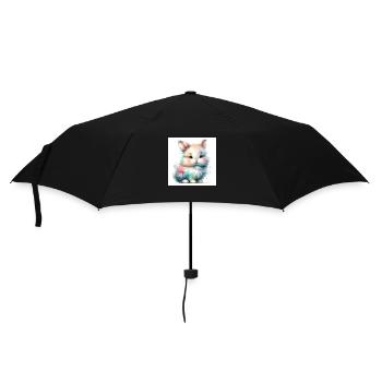 bunny - Regenschirm (klein) - Schwarz - Vorne