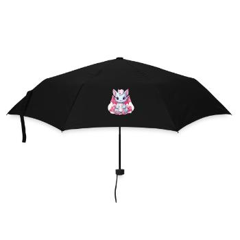 Kawaii Dragon - Regenschirm (klein) - Schwarz - Vorne