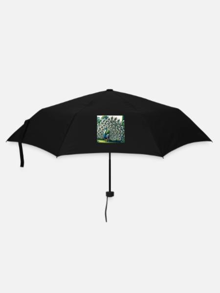 Peacock - Umbrella (small) - black