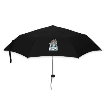 Home Sweet Home - Illustration de maison - Parapluie standard - noir - Devant