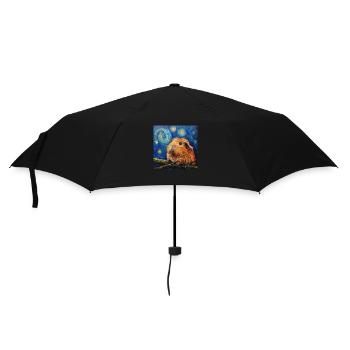 Guinea Pig, Animal, Van Gogh, Starry Night - Umbrella (small) - black - Front