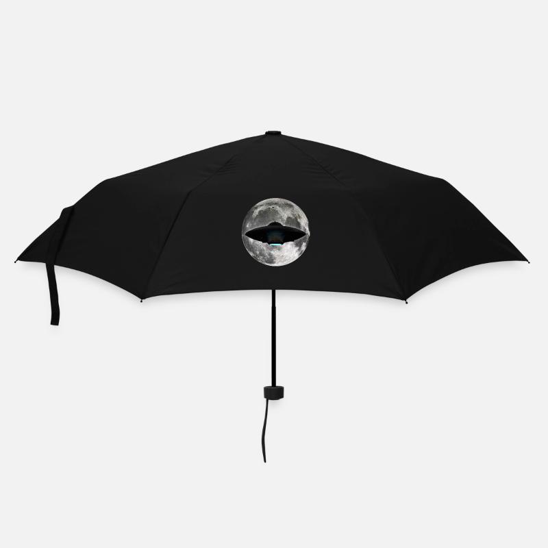OVNI Lune - Parapluie standard - noir