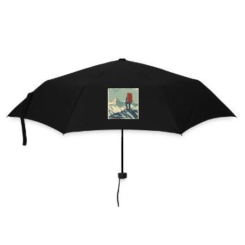 Hiking, Hiking, Mountains, Nature, Camping, Summit, Alps - Umbrella (small) - black - Front