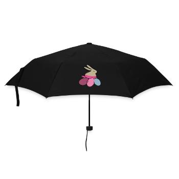 frohe ostern osterhase - Regenschirm (klein) - Schwarz - Vorne