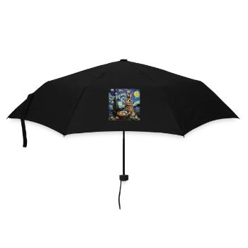 lapin de Pâques, Pâques, lapin, joyeuses Pâques, oeufs de Pâques - Parapluie standard - noir - Devant