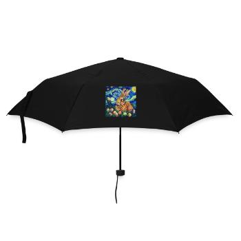 lapin de Pâques, Pâques, lapin, joyeuses Pâques, oeufs de Pâques - Parapluie standard - noir - Devant
