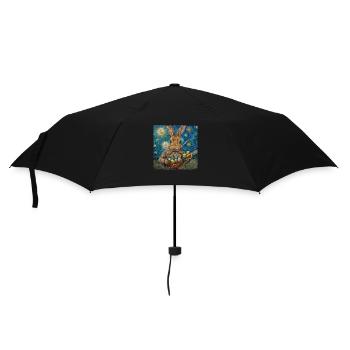 lapin de Pâques, Pâques, lapin, joyeuses Pâques, oeufs de Pâques - Parapluie standard - noir - Devant