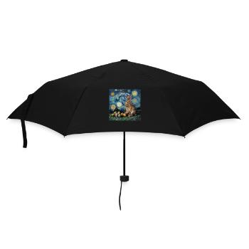 lapin de Pâques, Pâques, lapin, joyeuses Pâques, oeufs de Pâques - Parapluie standard - noir - Devant