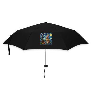 lapin de Pâques, Pâques, lapin, joyeuses Pâques, oeufs de Pâques - Parapluie standard - noir - Devant