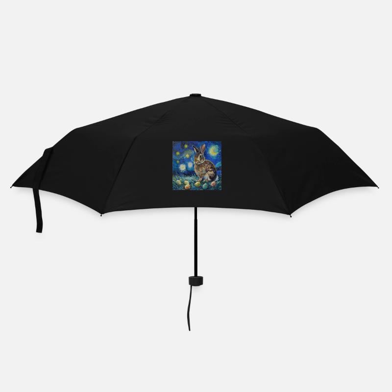 Lapin de Pâques, Pâques, Lapin - Parapluie standard - noir