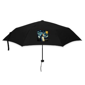 Cat, Cat Motif - Umbrella (small) - black - Front