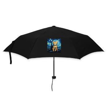 Cat, Cat Motif - Umbrella (small) - black - Front