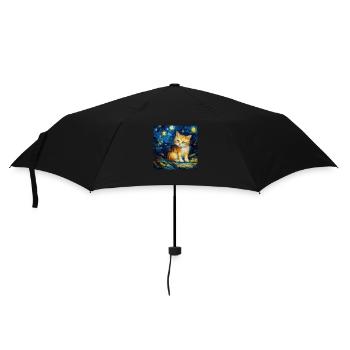 Chat, motif chat, cadeau - Parapluie standard - noir - Devant