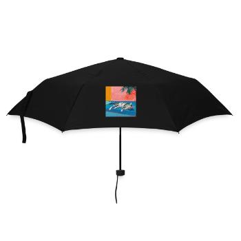 Chat, motif chat, pop art, cadeau, idée cadeau - Parapluie standard - noir - Devant