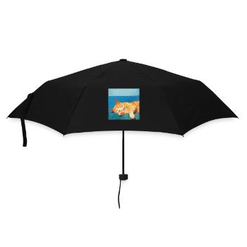 Chat, motif chat, pop art, cadeau, idée cadeau - Parapluie standard - noir - Devant