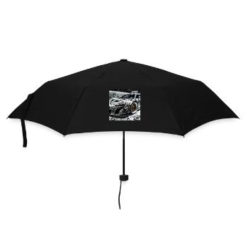 80s Cars 2 - Regenschirm (klein) - Schwarz - Vorne
