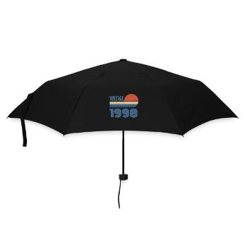 Jahrgang 1998 - Regenschirm (klein) - Schwarz - Vorne