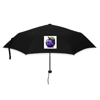 Plum purple - Umbrella (small) - black - Front