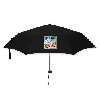 Be Cool Icecream - Regenschirm (klein) - Schwarz - Vorne