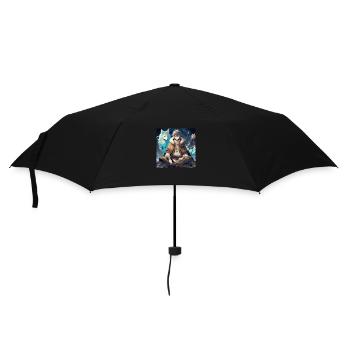 Magischer Kampf - Regenschirm (klein) - Schwarz - Vorne