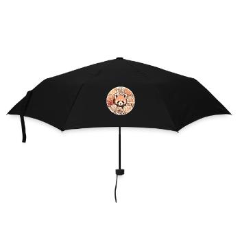 Panda roux - Parapluie standard - noir - Devant