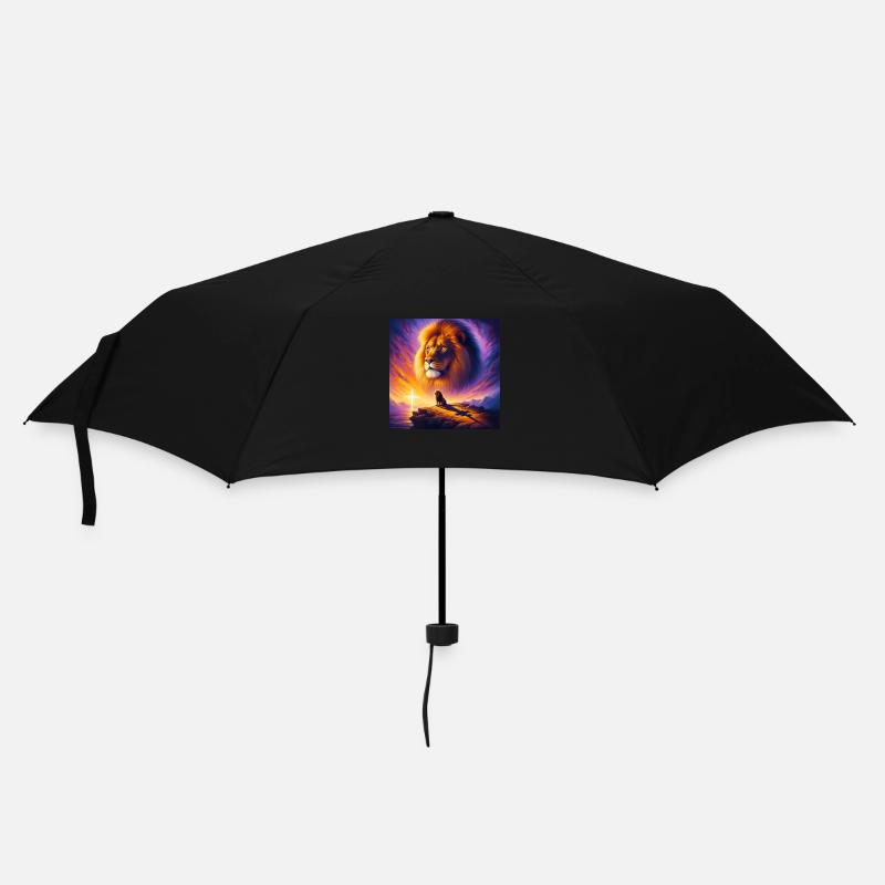 Puissant Lion de Juda 2 - Parapluie standard - noir