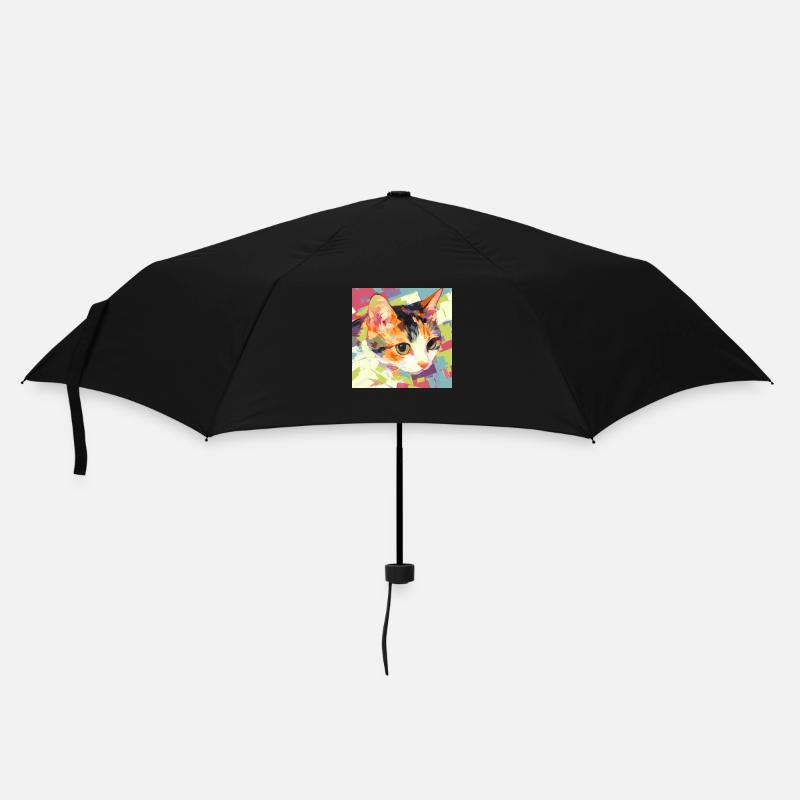 Chat, Motif De Chat - Parapluie standard - noir