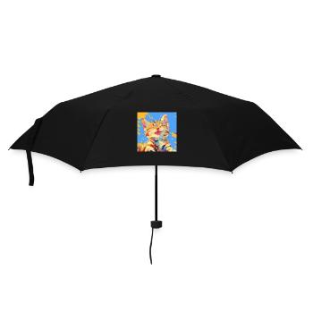 Chat, Motif De Chat - Parapluie standard - noir - Devant