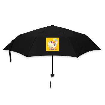 Katze, katzenmotiv - Regenschirm (klein) - Schwarz - Vorne