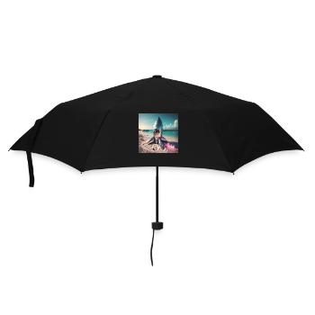 Summer To Mars - Regenschirm (klein) - Schwarz - Vorne