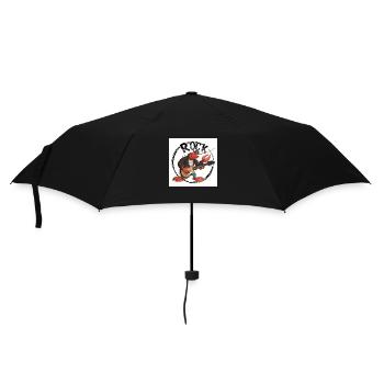 Hummer spielt Gitarre - Regenschirm (klein) - Schwarz - Vorne