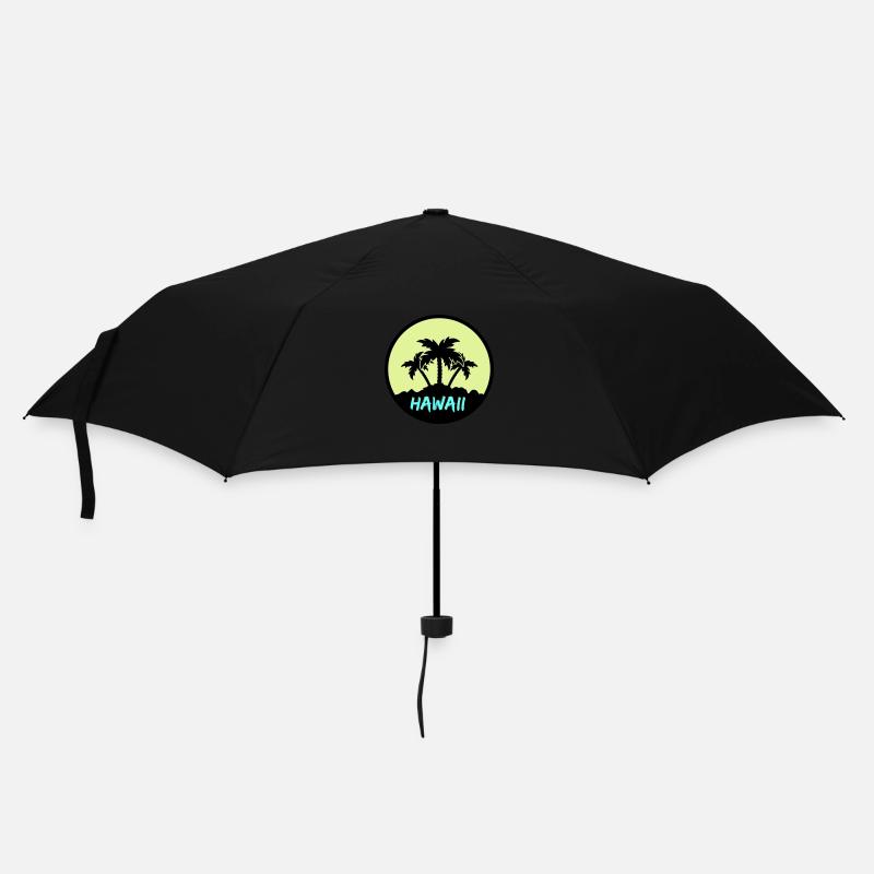 hawaii palmen - Regenschirm (klein) - Schwarz