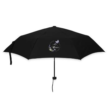 La mariée papillon -idée cadeau la mariée - Parapluie standard - noir - Devant