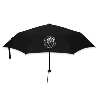 Malle 2024 Urlaub Mallorca - Regenschirm (klein) - Schwarz - Vorne