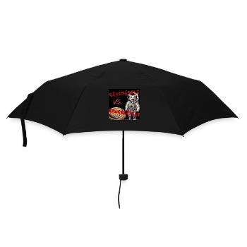 kässpätzle spacekätzle - Regenschirm (klein) - Schwarz - Vorne