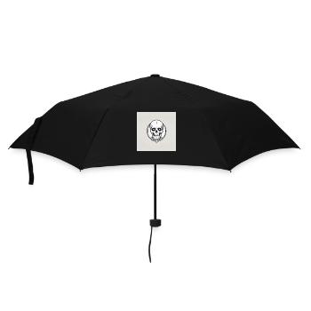 Skelett - Regenschirm (klein) - Schwarz - Vorne