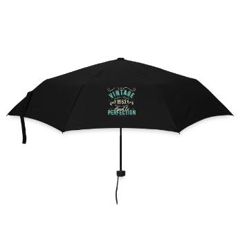 Jahrgang 1953 - 1953 Geburtstagsgeschenk - Regenschirm (klein) - Schwarz - Vorne