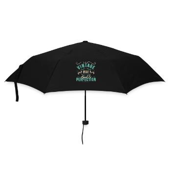 Vintage 1981 - 1981 Birthday Gift - Umbrella (small) - black - Front