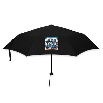 Gato Loco SurferDudes Chats Planche De Surf - Parapluie standard - noir - Devant