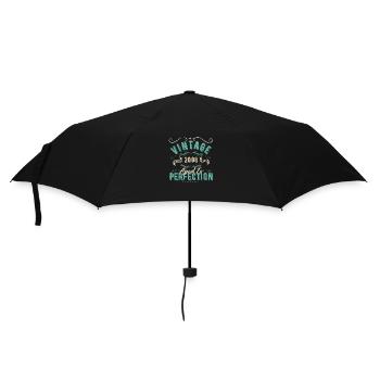 Vintage 2008 - 2008 Birthday Gift - Umbrella (small) - black - Front
