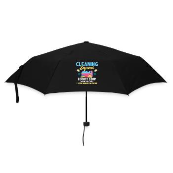 Cleaning Squad I Don't Stop Housekeeping Cleaner - Regenschirm (klein) - Schwarz - Vorne