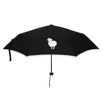 Drôle de mouton - Parapluie standard - noir - Devant