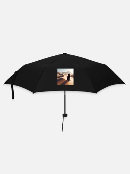 A true cat in a desert 2 - Umbrella (small) - black