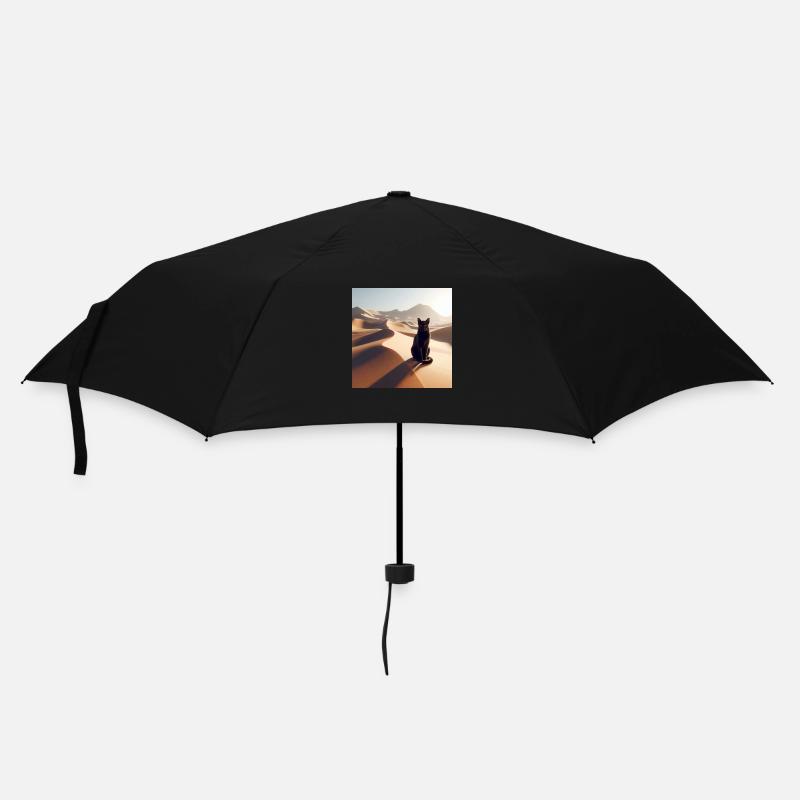 A true cat in a desert 2 - Umbrella (small) - black