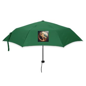 Glowing globe - Umbrella (small) - bottlegreen - Front